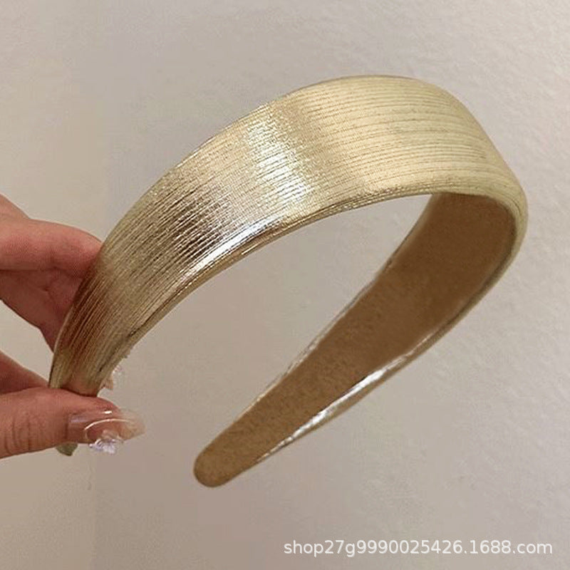 Wholesale metal color widened thickened high Skull top simple headband